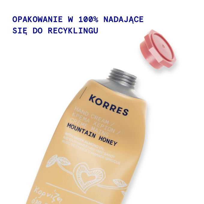 Korres Krem do rąk o zapachu Miodu Górskiego, 50 ml