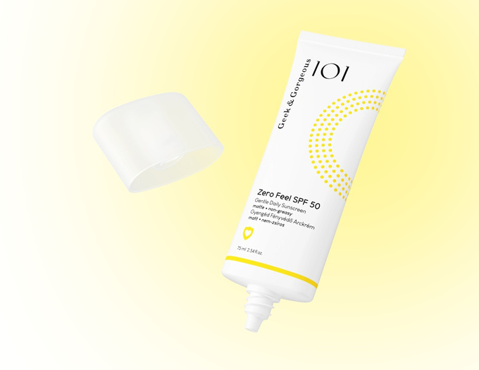 Geek & Gorgeous Zero Feel SPF 50 – niewyczuwalny krem na co dzień, 75 ml