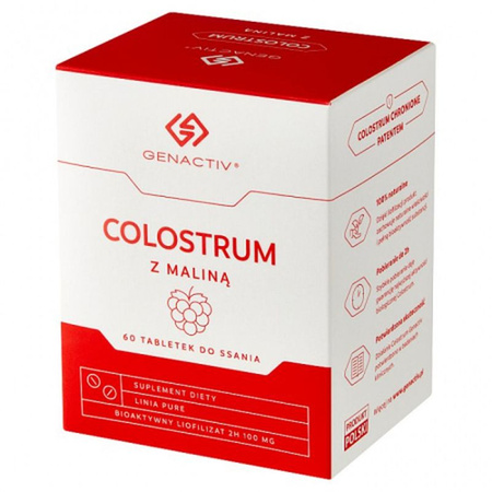 COLOSTRUM I MLEKO KLACZY GENACTIV proszek, puszka 200 g