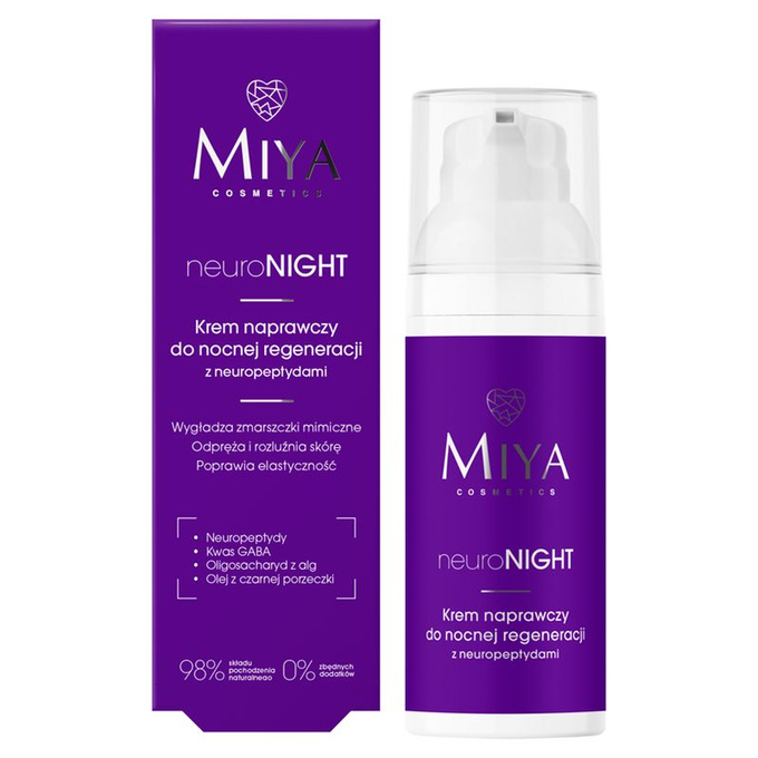 Miya neuroNIGHT - Krem naprawczy do nocnej regeneracji, 50 ml