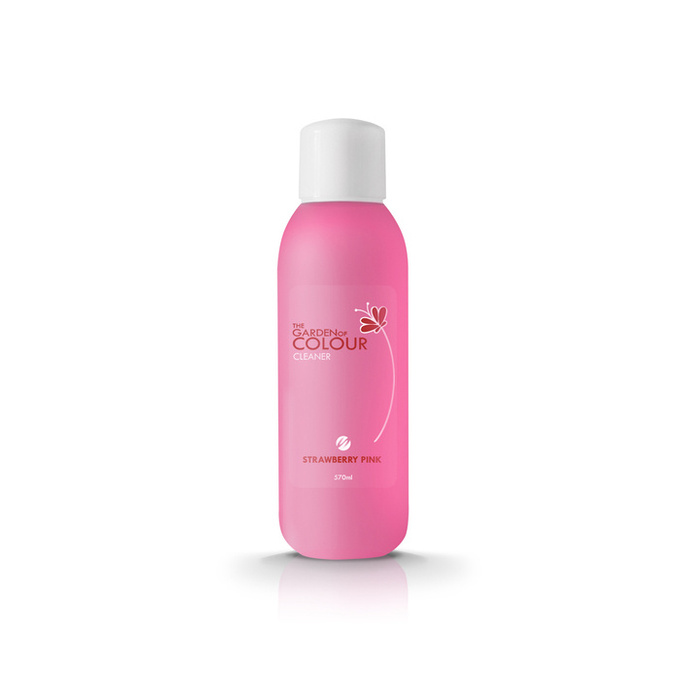 The Garden of Colour Cleaner płyn do odtłuszczania płytki paznokcia Strawberry Pink 570 ml