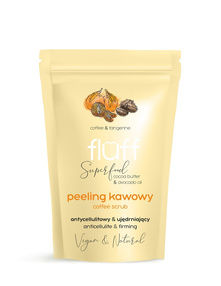 Fluff Coffee Scrub peeling kawowy do ciała Antycellulitowy &amp; Ujędrniający Mandarynka 100g