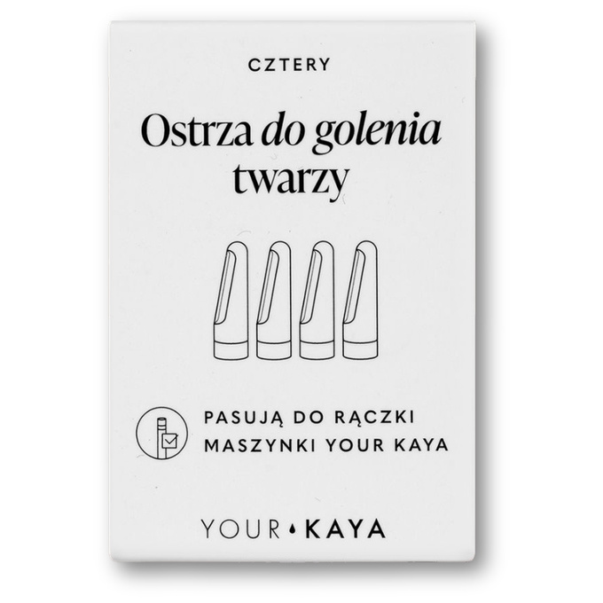 Your KAYA Wymienne ostrza do golenia twarzy, 4 szt