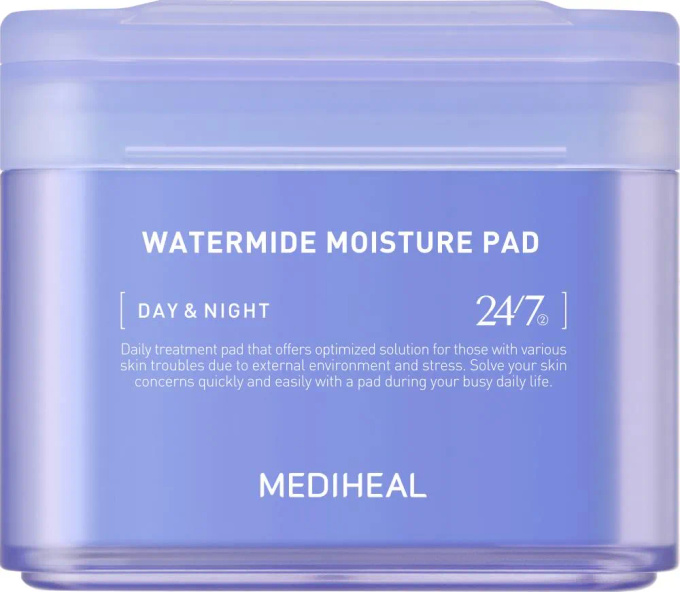 MEDIHEAL Watermide Moisture Pad Płatki do twarzy, 100 szt
