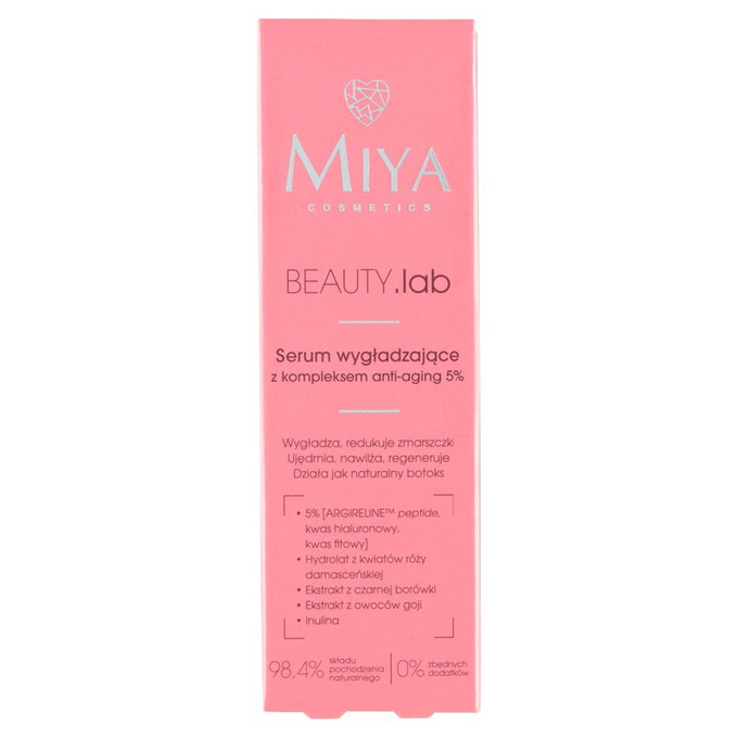 Miya BEAUTY.lab – Serum wygładzające z kompleksem anti-aging 5%, 30 ml