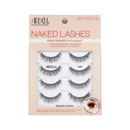 Ardell Naked Lashes Multipack sztuczne rzęsy na pasku 420 Black