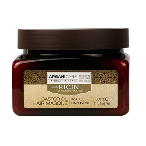 Arganicare Castor Oil maska stymulująca porost włosów, 350  ml