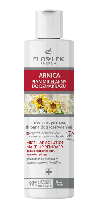 Floslek Płyn micelarny do demakijażu skóra naczynkowa 225 ml