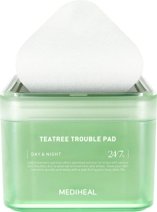 MEDIHEAL Teatree Trouble Pad Płatki do twarzy, 100 szt