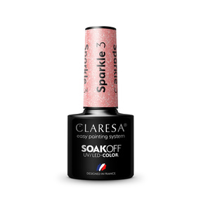 Claresa Soak Off UV/LED Sparkle lakier hybrydowy 3 5g