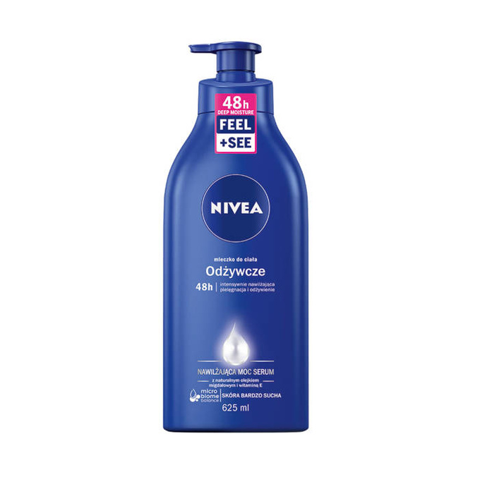 Nawilżająca Moc Serum odżywcze  mleczko do ciała z pompką 625 ml