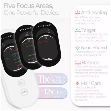 STYLPRO Wavelength Pro LED Mask 5-in-1, maska LED, 548 diod