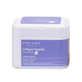 Mary&May, Maseczka do twarzy,  Collagen Peptide Vital Mask, 30 sztuk