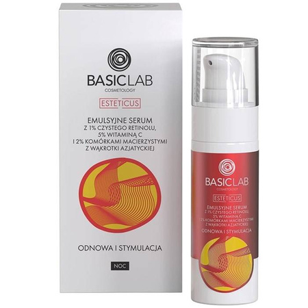 Basiclab cosmetology emulsyjne serum z 1% czystego retinolu 30 ml