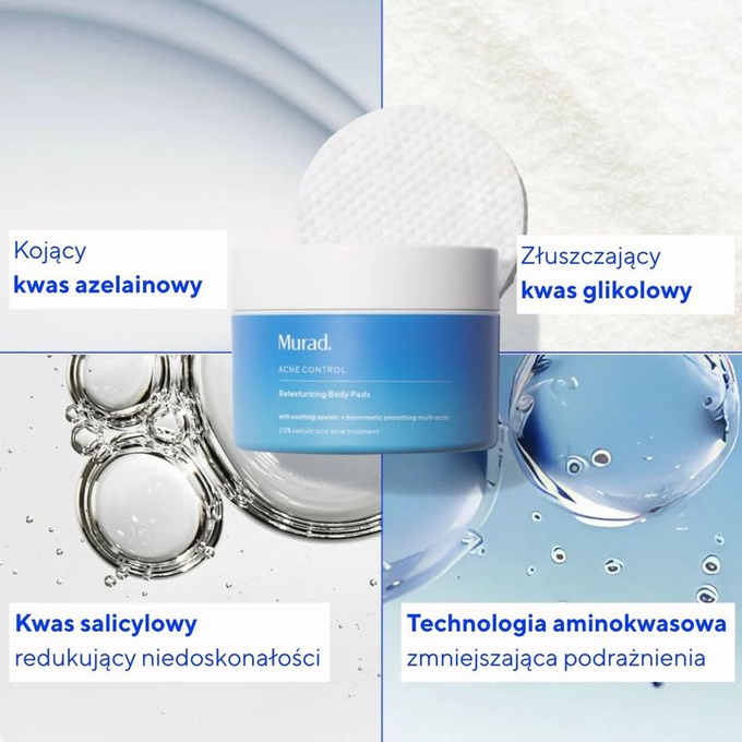 Murad Blemish Control Złuszczające płatki do ciała 45 szt | Puderikrem