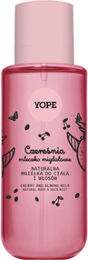 YOPE Czereśnia i Mleczko Migdałowe – Naturalna mgiełka do ciała i włosów, 200 ml