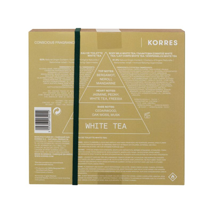 Korres Zestaw White Tea - Woda toaletowa dla kobiet & Mleczko do ciała
