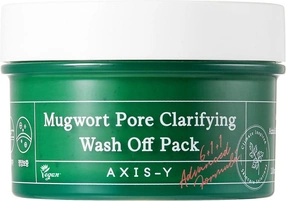AXIS-Y Mugwort Pore Clarifying Wash Off Pack, oczyszczająca maska do twarzy z bylicą, 100ml