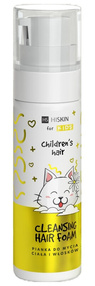 HISKIN KIDS Pianka do mycia ciała i włosów, proteiny ryżu, 200 ml