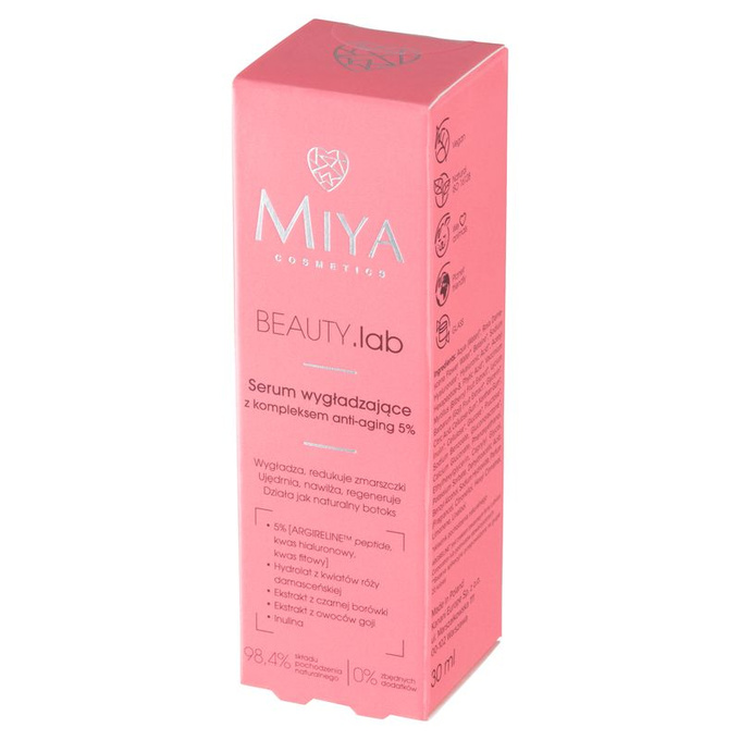 Miya BEAUTY.lab – Serum wygładzające z kompleksem anti-aging 5%, 30 ml