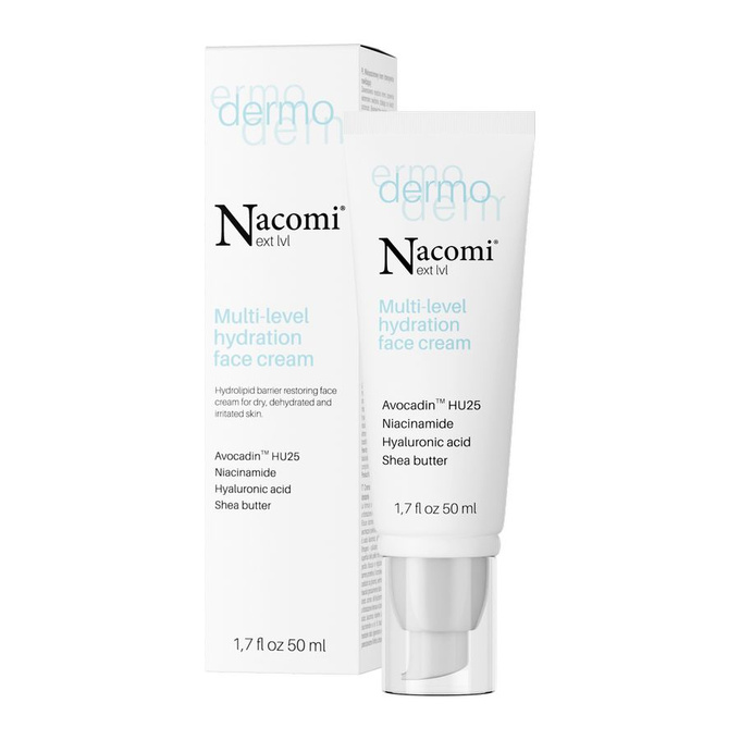 Nacomi Next Lvl Dermo Wielopoziomowy krem intensywnie nawilżający, 50 ml