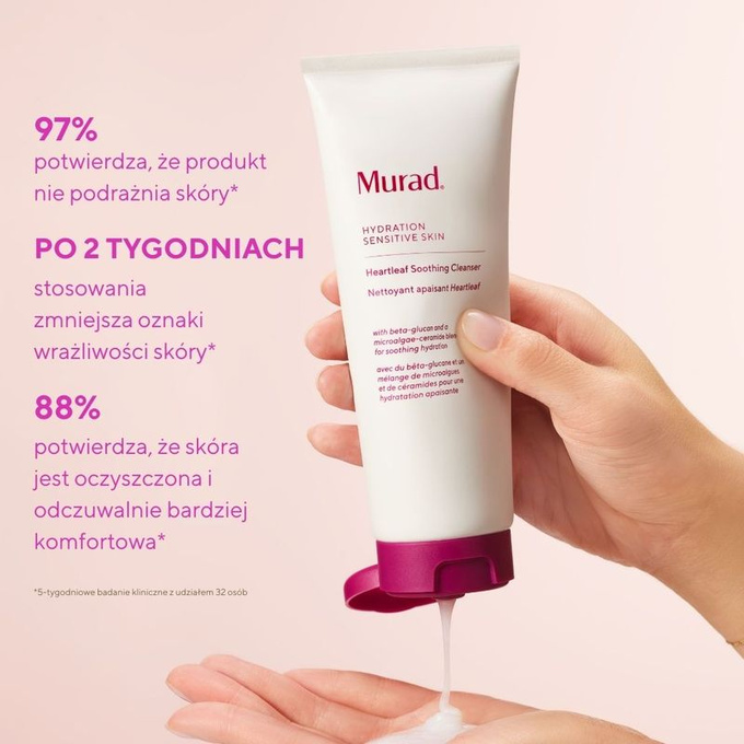 Murad Sensitive Skin Heartleaf soothing cleanser - Kojący krem oczyszczający, 148 ml