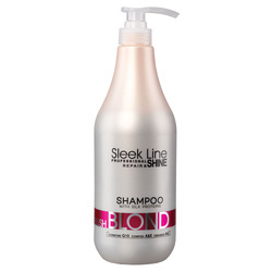 Sleek Line Blush Blond Shampoo szampon do włosów blond z jedwabiem 1000 ml