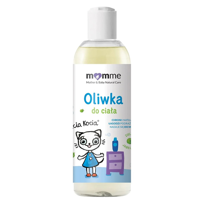 MomMe Kicia Kocia oliwka do ciała Zielone Jabłuszko 150ml