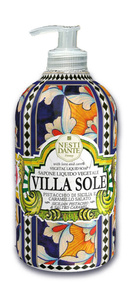 Nesti Dante  Villa Sole Pistacchio e Caramello - Mydło w płynie Pistacja i Karmel, 500 ml