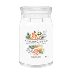 Yankee Candle WHITE SPRUCE & GRAPEFRUIT - Świeca duża 567 g