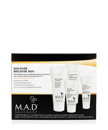 M.A.D Skincare Zestaw kosmetyków rozjaśniających, dla skór z przebarwieniami 110,40 ml
