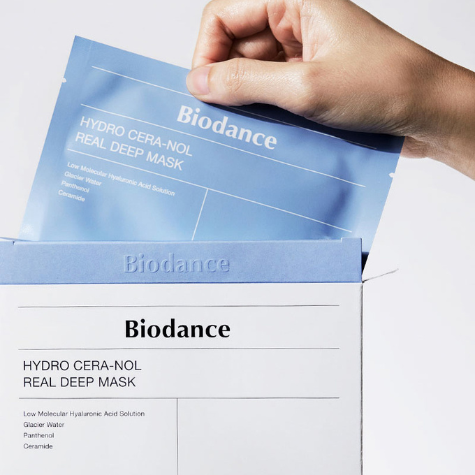 BIODANCE Hydro Cera-Nol Real Deep Mask Hydrożelowa maska w płachcie, 4 szt