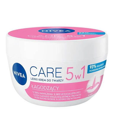 Care 5w1 łagodzący lekki krem do twarzy 100 ml