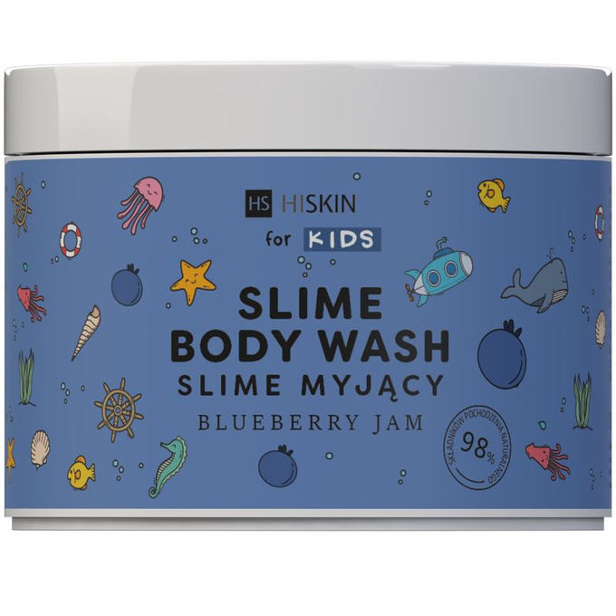 HISKIN KIDS Slime myjący do kapieli, Blueberry, 150 ml