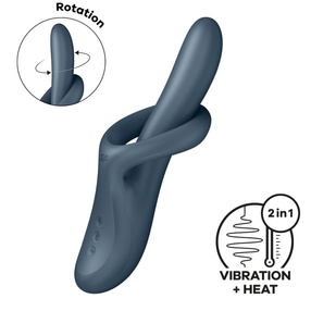 Satisfyer Heat Flex 4, stymulator intymny, szary