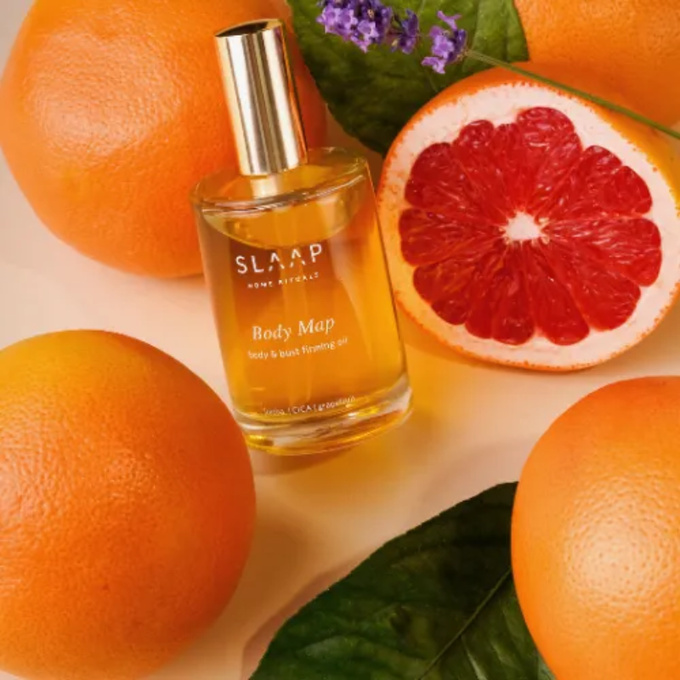 SLAAP Body Map ujędrniający olejek do ciała i biustu, 100 ml