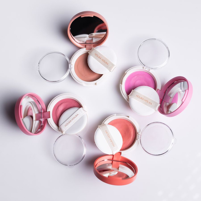 Holika Holika Jelly Dough Blusher - Kremowy róż do policzków AD06 Plum Jelly, 4,2 g