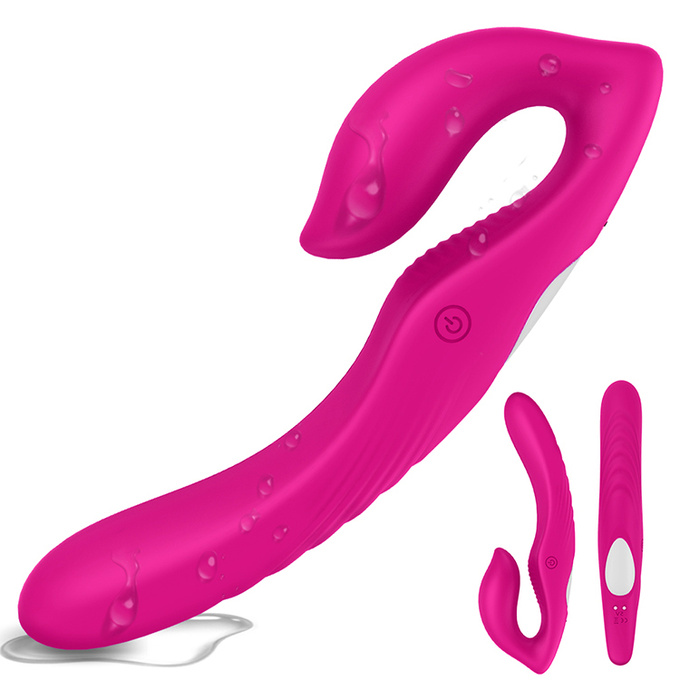 S-Hande Nami wielofunkcyjny elastyczny wibrator dla par z 9 trybami wibracji Red Rose