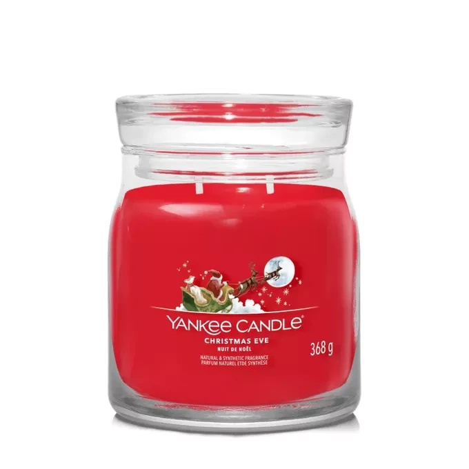 Yankee Candle Signature – Świeca średnia Christmas Eve, 368 g