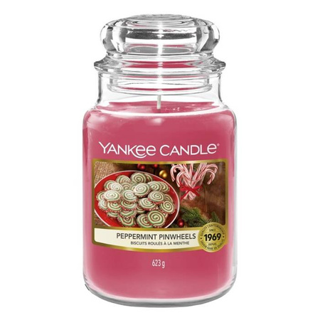 Yankee Candle - Słoik duży Peppermint Pinwheels