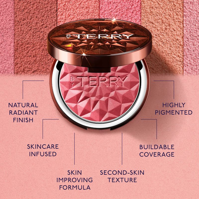 BY TERRY Pielęgnacyjny róż Tea To Tan Powder Blush N1 - Rosy Romance, 7 g