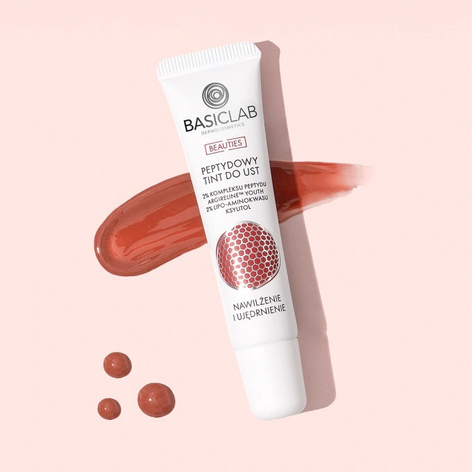 BasicLab Peptydowy tint do ust – 230 Dusty Rose, 15 ml