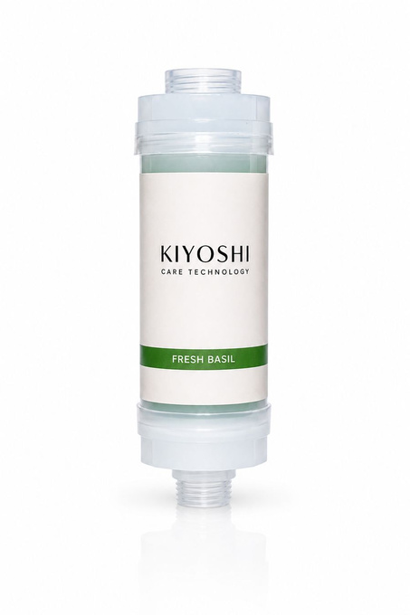 Kiyoshi Fresh Basil – filtr prysznicowy z witaminą C o zapachu świeżej bazylii, 95 g