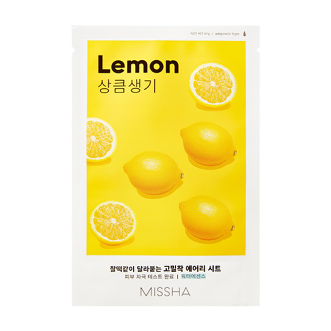 MISSHA Airy Fit Sheet Mask, maseczka w płachcie Lemon, 1 szt
