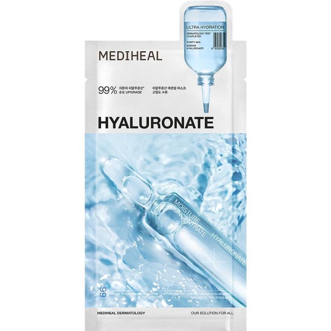 MEDIHEAL Hyaluronate Essential Maska w Płachcie z kwasem hialuronowym, 24 ml