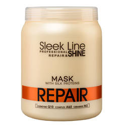 Sleek Line Repair Mask maska z jedwabiem do włosów zniszczonych 1000 ml