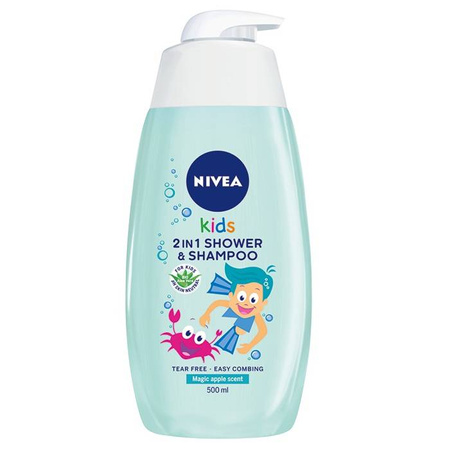 Kids żel do mycia ciała 2w1 o zapachu jabłkowych karmelków 500 ml