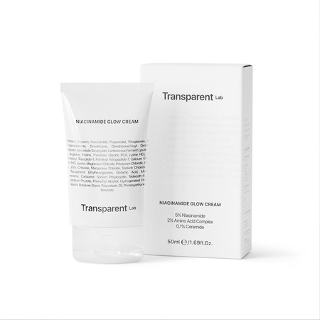 Transparent Lab Niacinamide Glow Cream – rozjaśniająco-nawiżający krem do twarzy z niacynamidem 5% 50 ml
