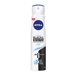 Black&White Invisible Pure antyperspirant spray 250 ml