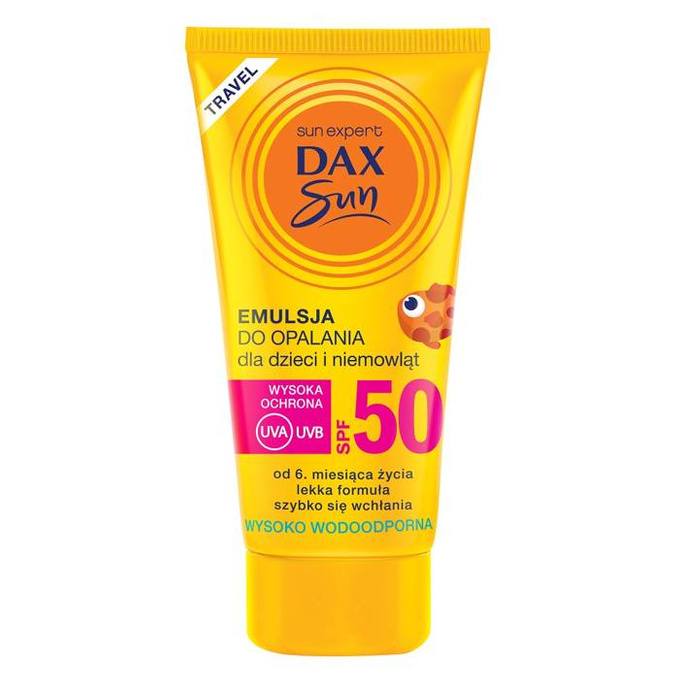 Emulsja do opalania dla dzieci i niemowląt SPF50 Travel 50 ml